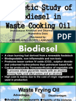Transesterification kinetics of waste cooking palm oil