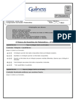 Unidade Guiness Taguatinga 1º Banco de Questões 6º Ano 2º Bimestre Matemática PDF