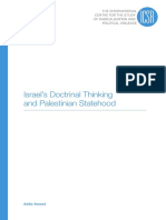 Israel’s Doctrinal Thinking and Palestinian Statehood