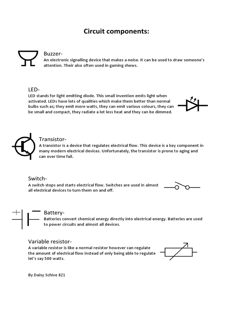 Intro to Circuit Components | PDF | Home & Garden | Science & Mathematics