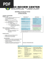 Abnormal Psychology Notes: Anxiety Disorders