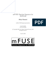 mFUSE: Function Sequencer For Matlab: Help Manual