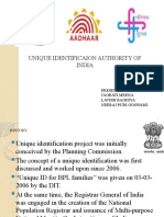 Unique Identificaion Authority of India: Presented By:-Jagrati Meena Lavish Bagdiya Neeraj Puri Goswami