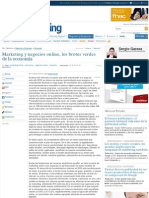 MundoOfertas en Puromarketing.com "Marketing y negocios online, los brotes verdes de la economía" 03NOV10
