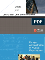 Ncees International Engagement: Jerry Carter, Chief Executive Officer