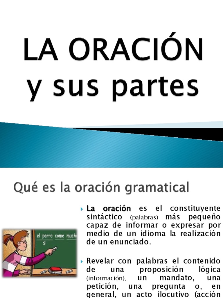 La Oracin y Sus Partes 151114070838 Lva1 App6892 | PDF | Adjetivo ...