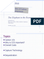 The Elephant in The Room: 2010 The Status of Carbon Management