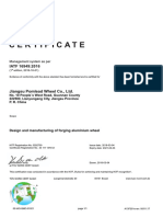 Certificate: IATF 16949:2016