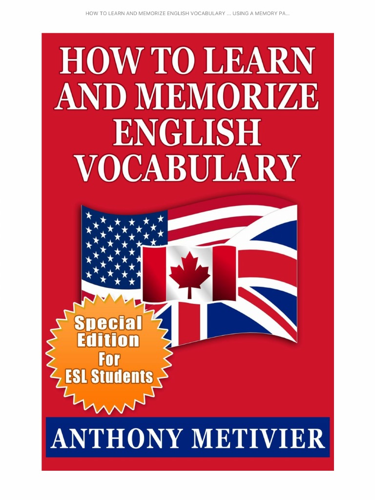 How To Learn and Memorize English Vocabulary PDF | PDF
