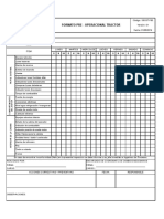 Formato Inspeccion Preoperacional Tractor PDF