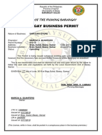 Barangay Business Permit