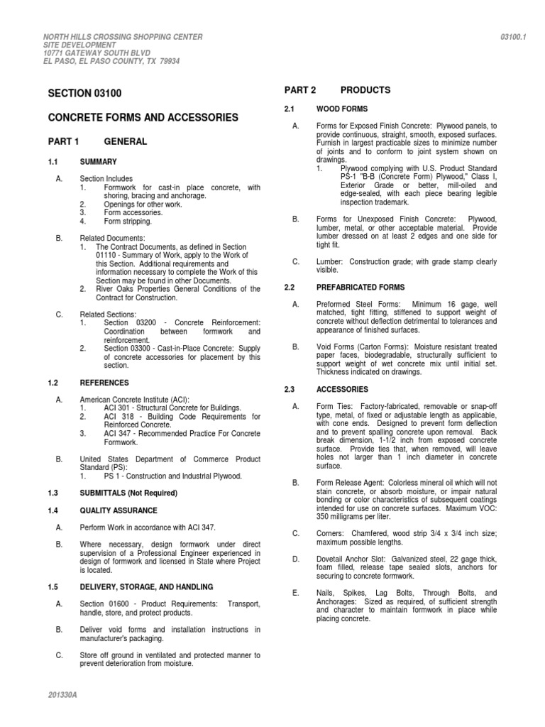 4 - NHC Site 201330a Division 3 Concrete | PDF | Construction Aggregate ...
