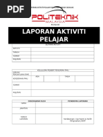 Format Laporan Aktiviti Pelajar