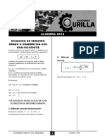 Algebra 1 2019 Secundaria