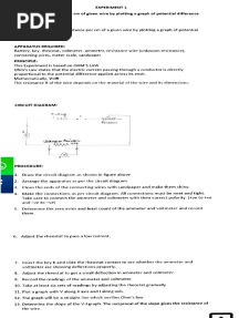 Physics Practical Class 12