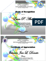LAC Session Certificate