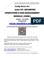 Nism Securities Operation Study Notes