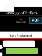 Analogy of Strikes: by Snehal Singh