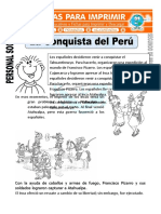Ficha de La Conquista Del Peru para Segundo de Primaria