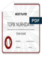 MVP Topik Nurhidayat Recognized