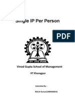 Single IP Per Person: Vinod Gupta School of Management