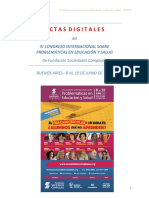 Actas Digitales 2018-Congreso Internacional sobre Educación y Salud “El fracaso escolar en debate