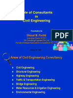 Role of Consultants in Civil Engineering: Dhaval M. Parikh