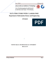 Data Structures With C Laboratory Department of Information Science and Engineering 17CSL38