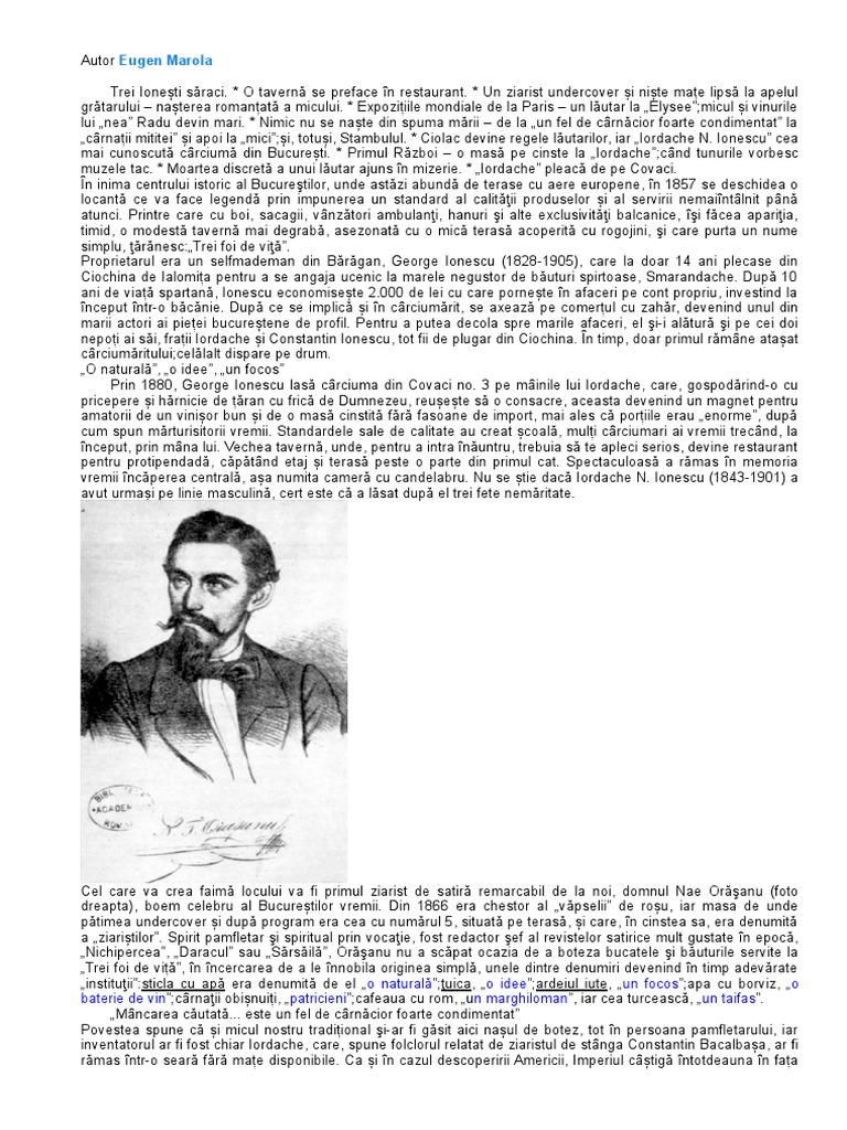 Micul Romanesc ISTORIC | PDF
