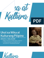 Wika at Kultura