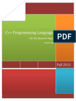 C++ Programming Language: Fall 2011