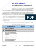 IATF 16949 2016 Checklist Sample PDF