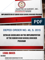 General Santos Academy, Inc.: Implementation of Senior High School Voucher Program