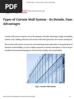 Curtain Wall System - Its Types, Details, Functions and Advantages