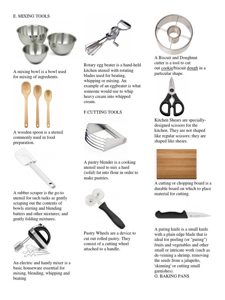 SMALLER KITCHEN TOOLS by MsPowerPoint