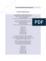 Andrea Bocelli & Matteo Bocelli Lyrics: "Fall On Me (English Version) "