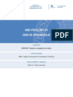 ANX-PR/CL/001-01 Guía de Aprendizaje: 53001560 - Guiado y Navegación de Robots