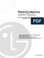 LG Washing machine manual