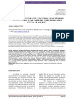 Example of An Integrated Conception Use of Methods For Monitoring Wear Particles in The Lubrication System of Aircraft