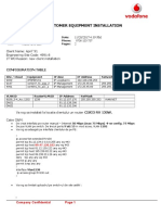 It Work Order For Customer Equipment Installation