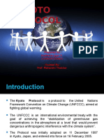 Kyoto Protocol: - :prepared By:-Andharia Jigar K. (150010721001) - :guided By: - Prof. Maharshi Thakkar
