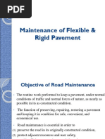 Maintenance of Flexible & Rigid Pavement