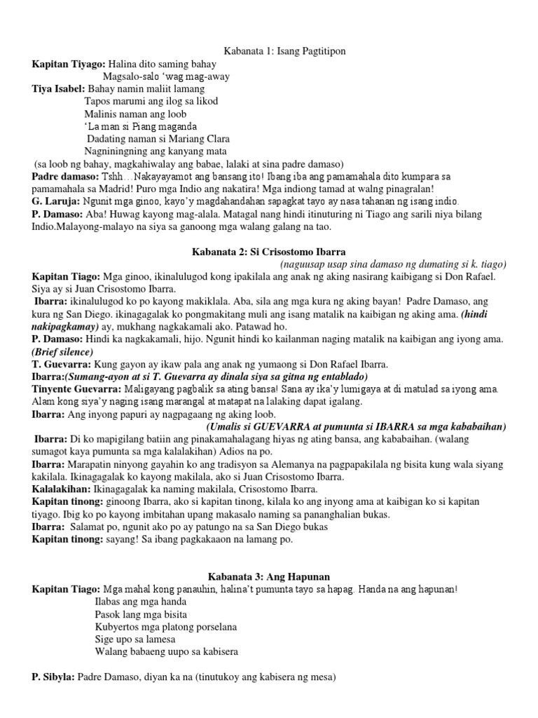 Noli Script No Narration 1 | PDF
