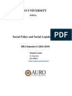 Social Policy and Social Legislation