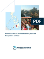 A. Financial Inclusion in ARMM and Proposed Bangsamoro