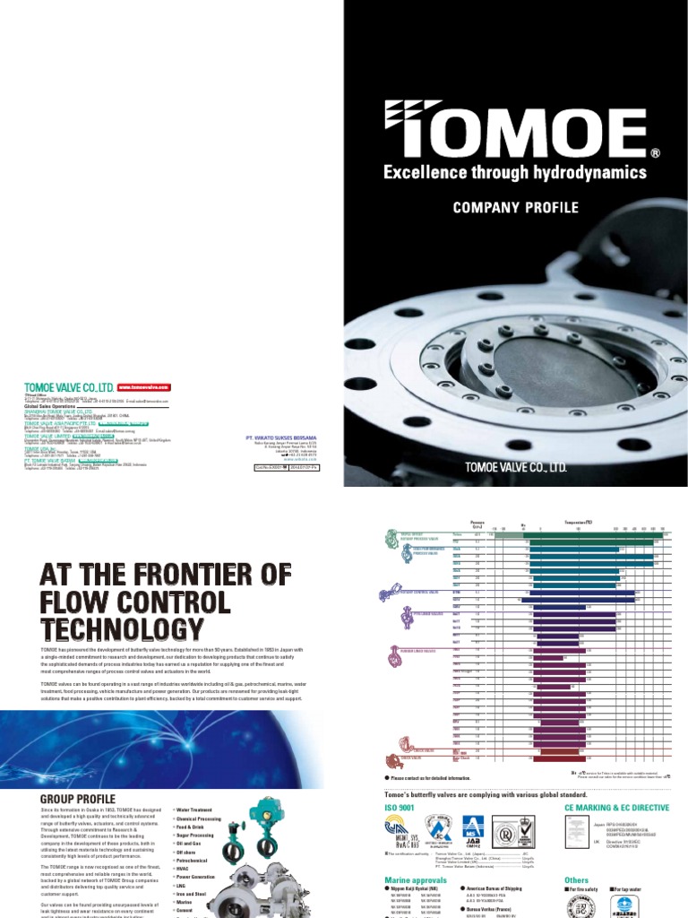 Tomoe Valve Company Profile PDF PDF Valve Hvac