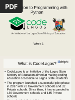 Code Lagos Week 1