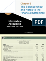 The Balance Sheet and Notes To The Financial Statement