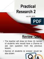 Practical Research Topics