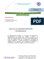 Planificación estratégica y gestión de calidad total